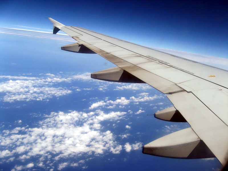 Desde el avi�n Barcelona-Viena 2