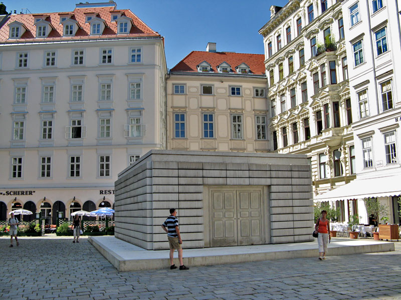 Judenplatz, memorial Holocausto Viena