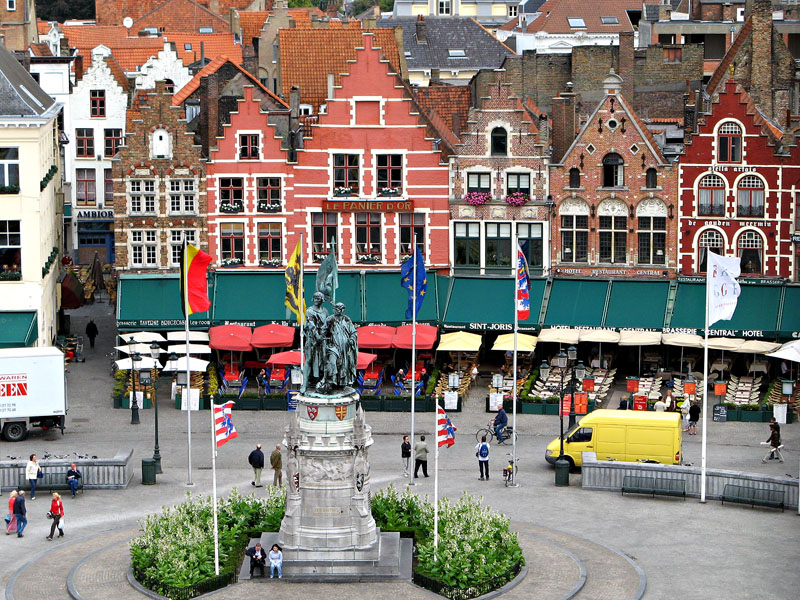Grote Markt desde el Belfry. Brujas