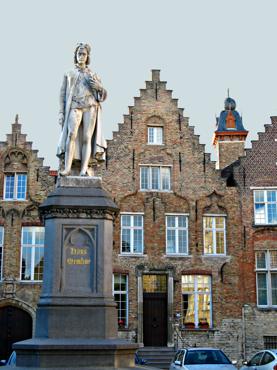 Hans Memling en Plaza woensdagmarkt, Brujas