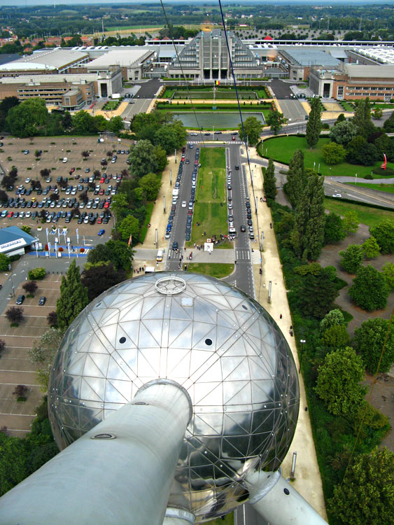 Desde lo alto del atomium