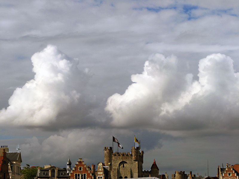 Nubes en Gante