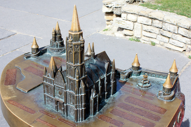 Maqueta de iglesia de Mat&iacute;as y el Basti&oacute;n de los Pescadores. Budapest