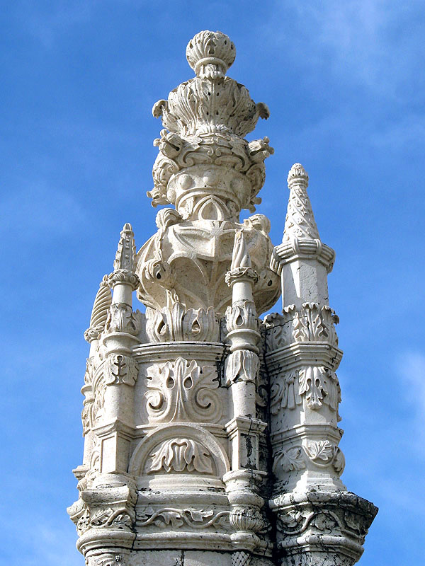 Detalle de la piedra en la torre de Belem
