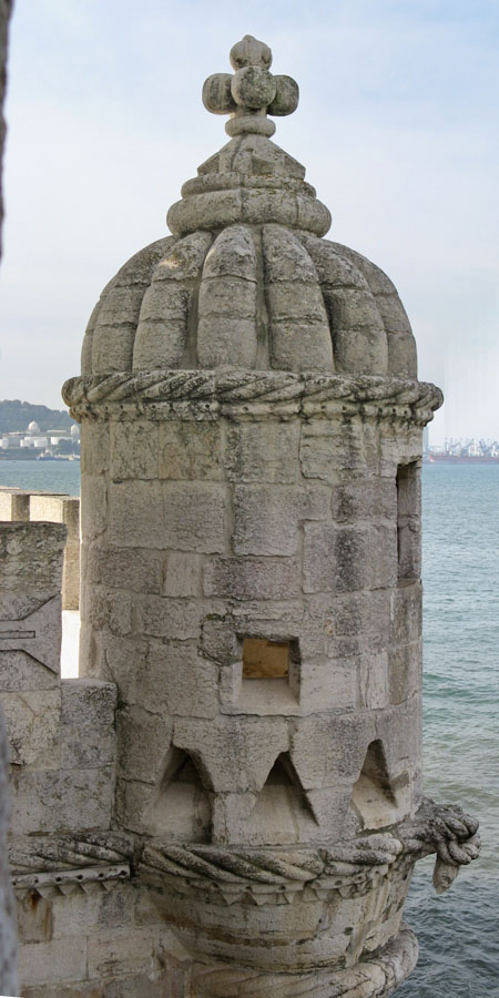 Garita en la torre de Belem.