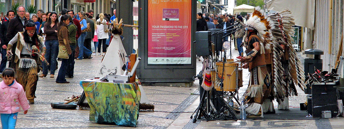 Indios en Baixa, Lisboa