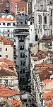 Mirador de Santa Justa desde Castelo, Lisboa