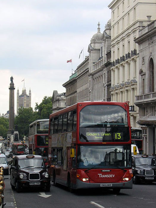 Autob�s y Taxi en Londres