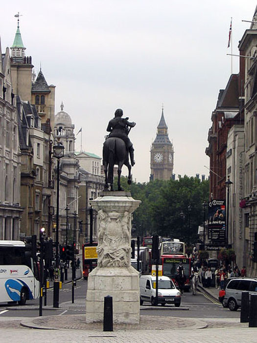 Londres. WhiteHall desde la columna de Nelson