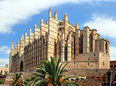 Trasera de la catedral de Palma