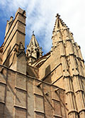 Detalle de la catedral de Palma