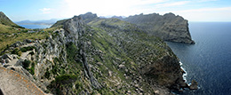 Panorama desde la Creueta en Formentor