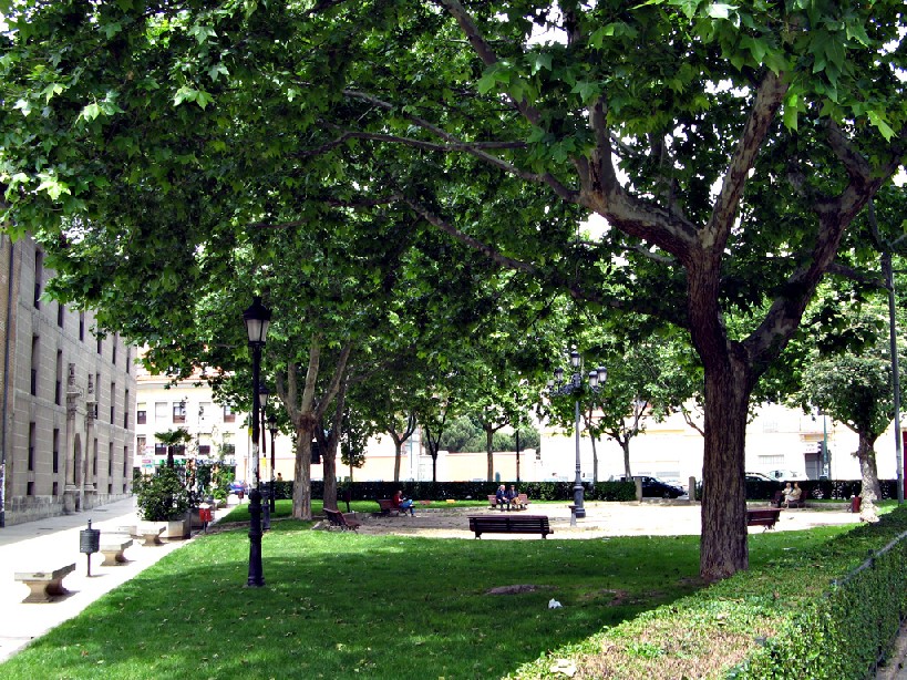 Jard&iacute;n en la Plaza de San Pedro, Valladolid