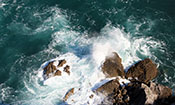 Rocas desde la isla