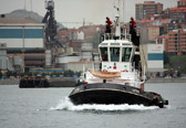 Remolcador en la r&iacute;a